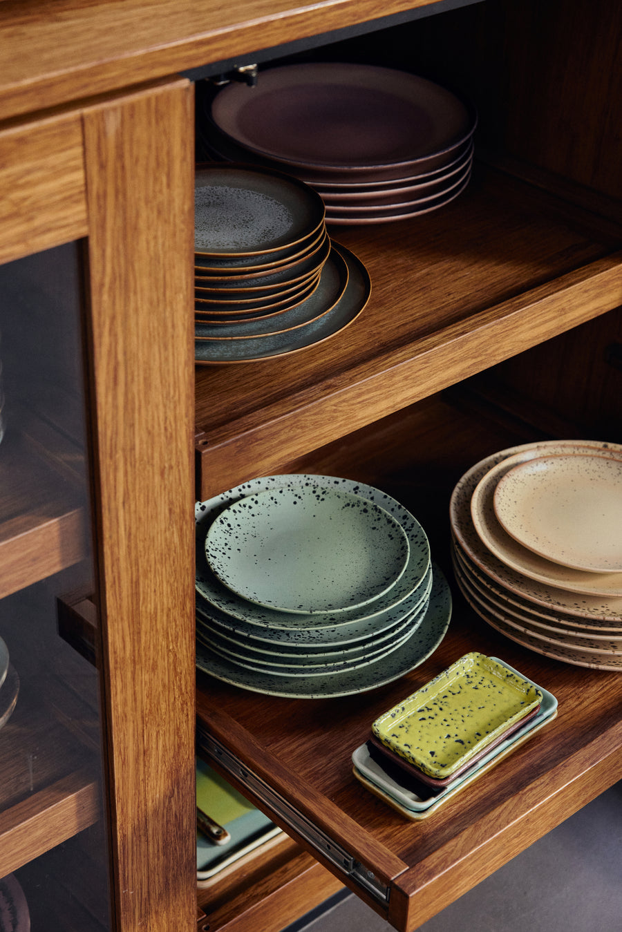 Dessertbord 70s ceramics fleck (set van 2)