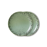 Dessertbord 70s ceramics fleck (set van 2)