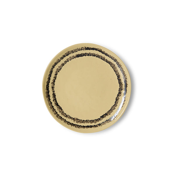 Dessertbord 70s ceramics vanilla (set van 2)