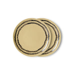 Dessertbord 70s ceramics vanilla (set van 2)