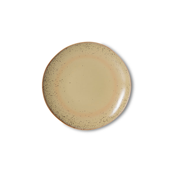Dessertbord 70s ceramics grit (set van 2)
