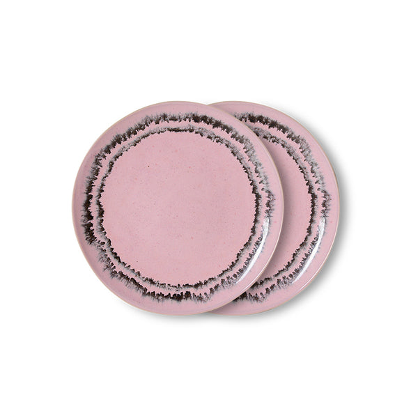 Dessertbord 70s ceramics bubble (set van 2)