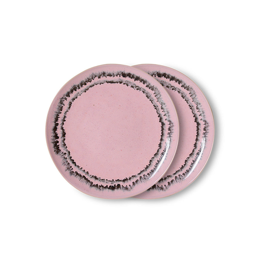 Dessertbord 70s ceramics bubble (set van 2)