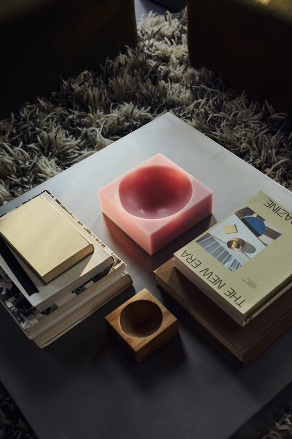 Schaal Pop cube L pink