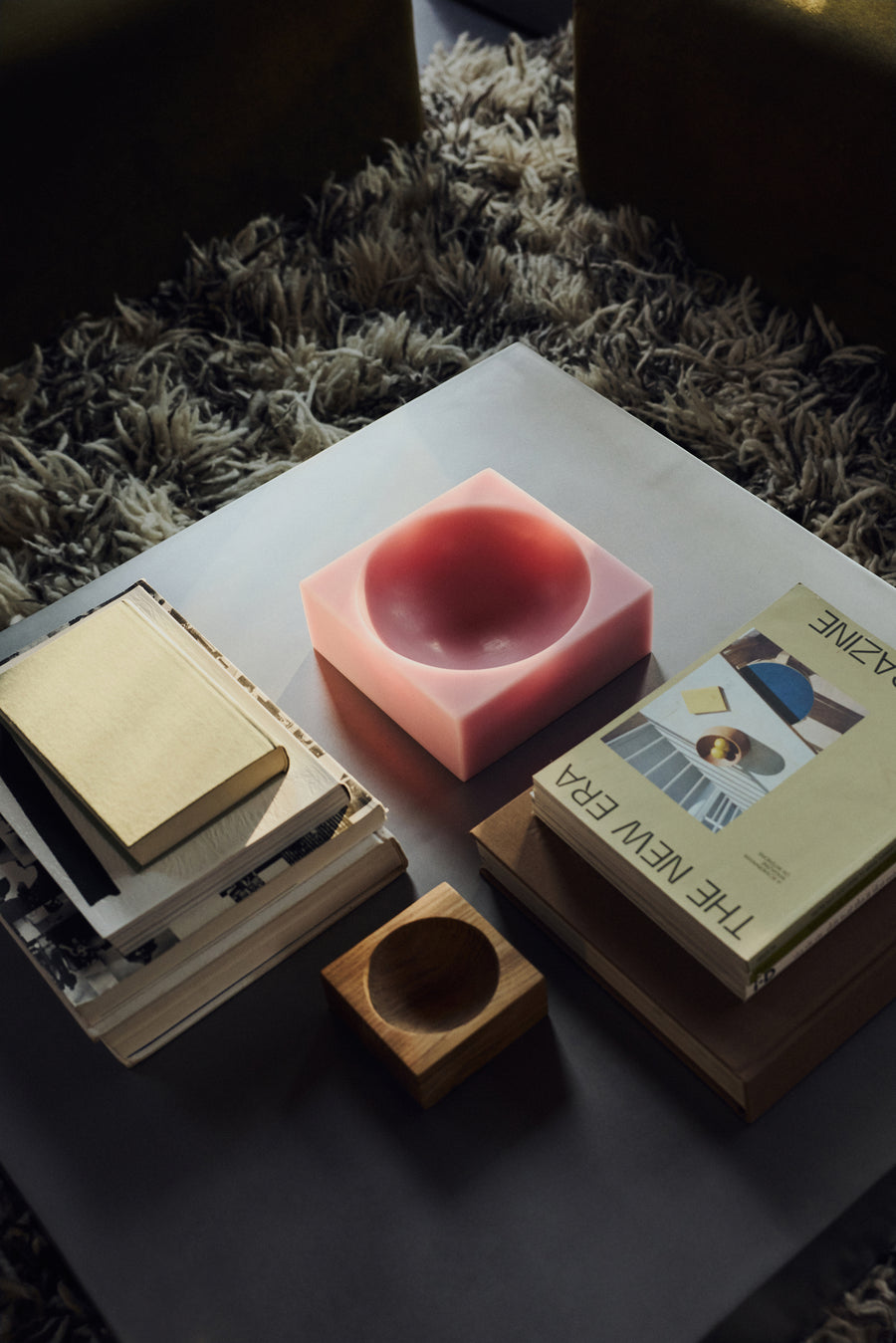 Schaal Pop cube L pink