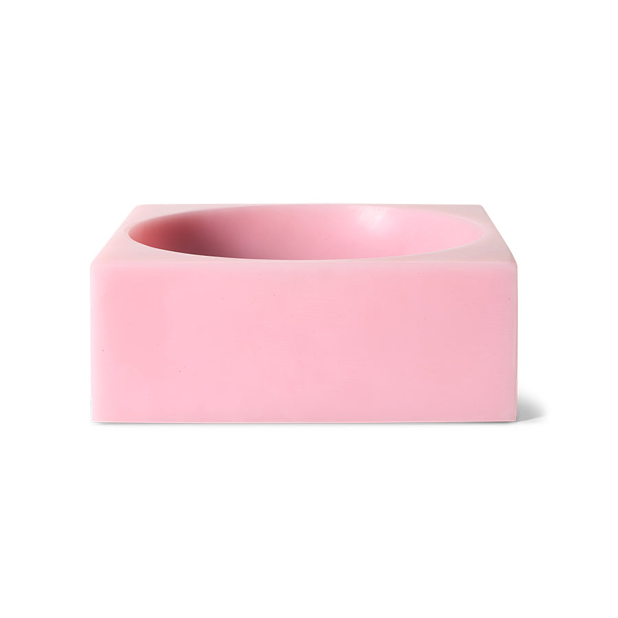 Schaal Pop cube L pink