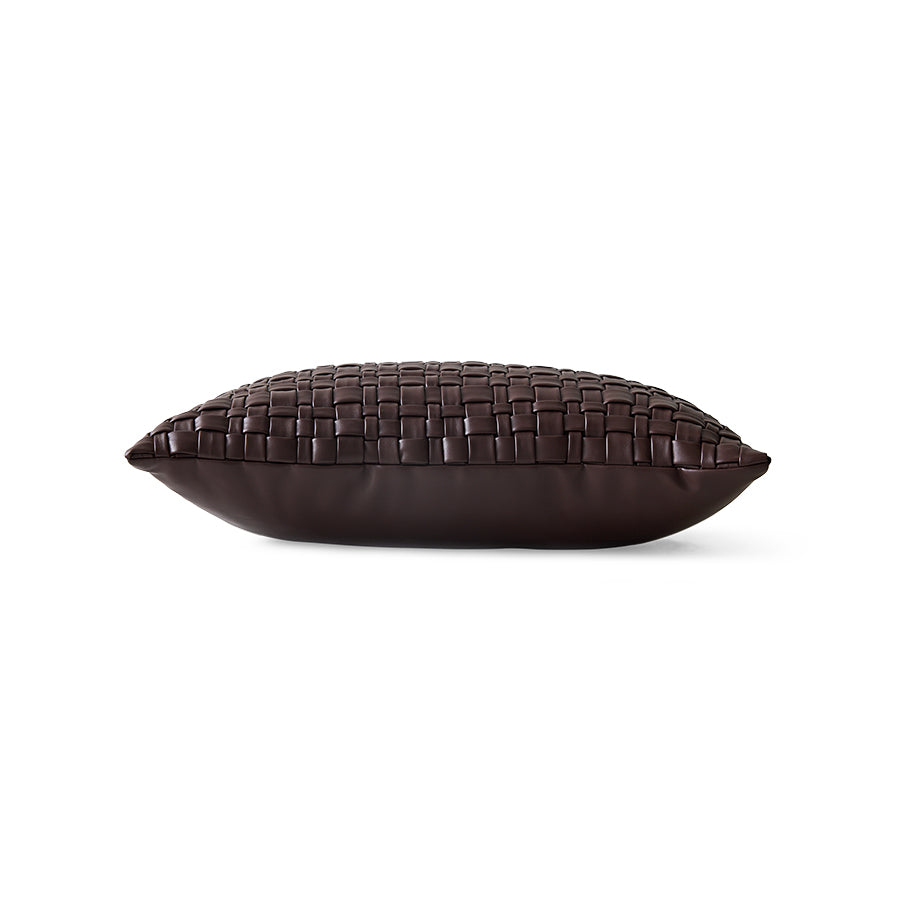 Kussen woven chocolate brown