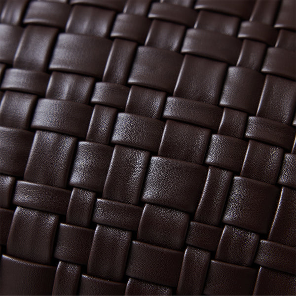 Kussen woven chocolate brown