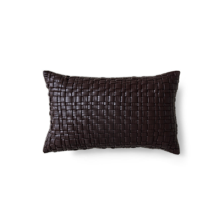 Kussen woven chocolate brown