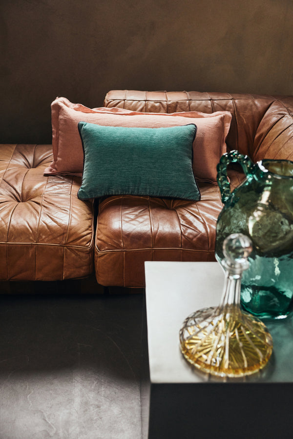kussen velvet deep sea