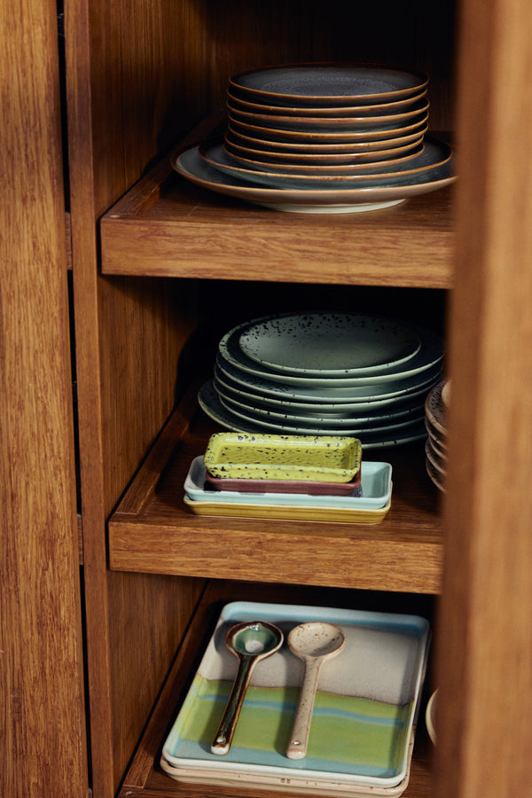 Serveerlepels 70s ceramics hills (set van 2)
