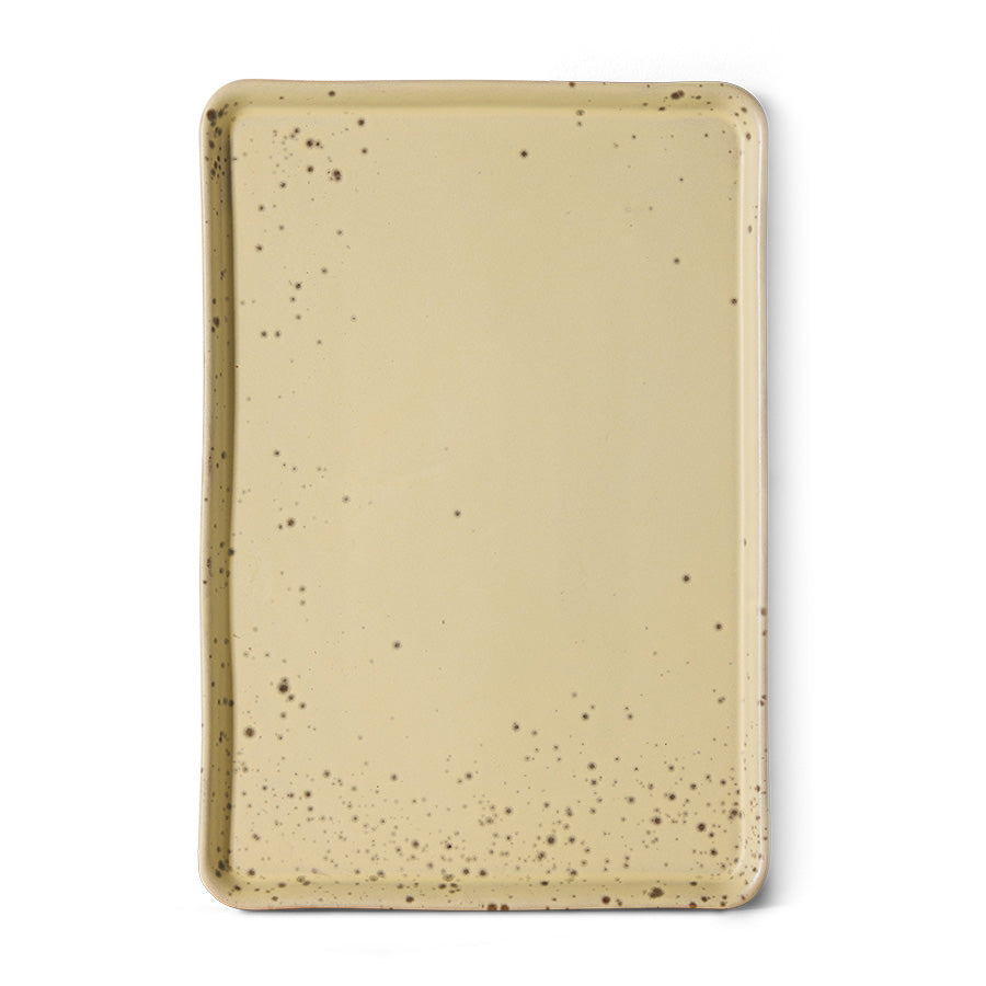 Serveerschaal 70s ceramics L grit