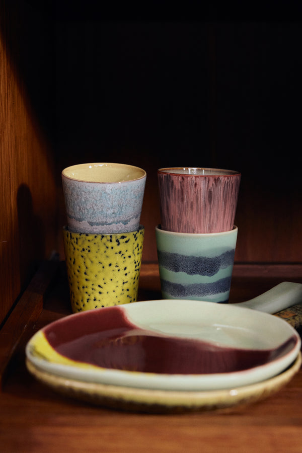 Koffiemok 70s ceremics corn