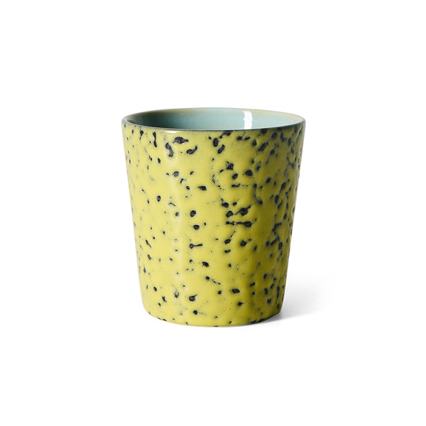 Koffiemok 70s ceremics corn