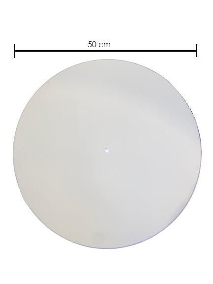 Plafondkap / plafondplaat rond met kruis beugel zonder gaten