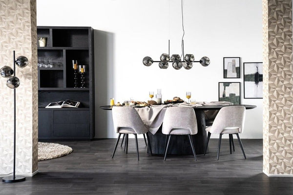 Eettafel Aron ovaal 250x110 - bruin