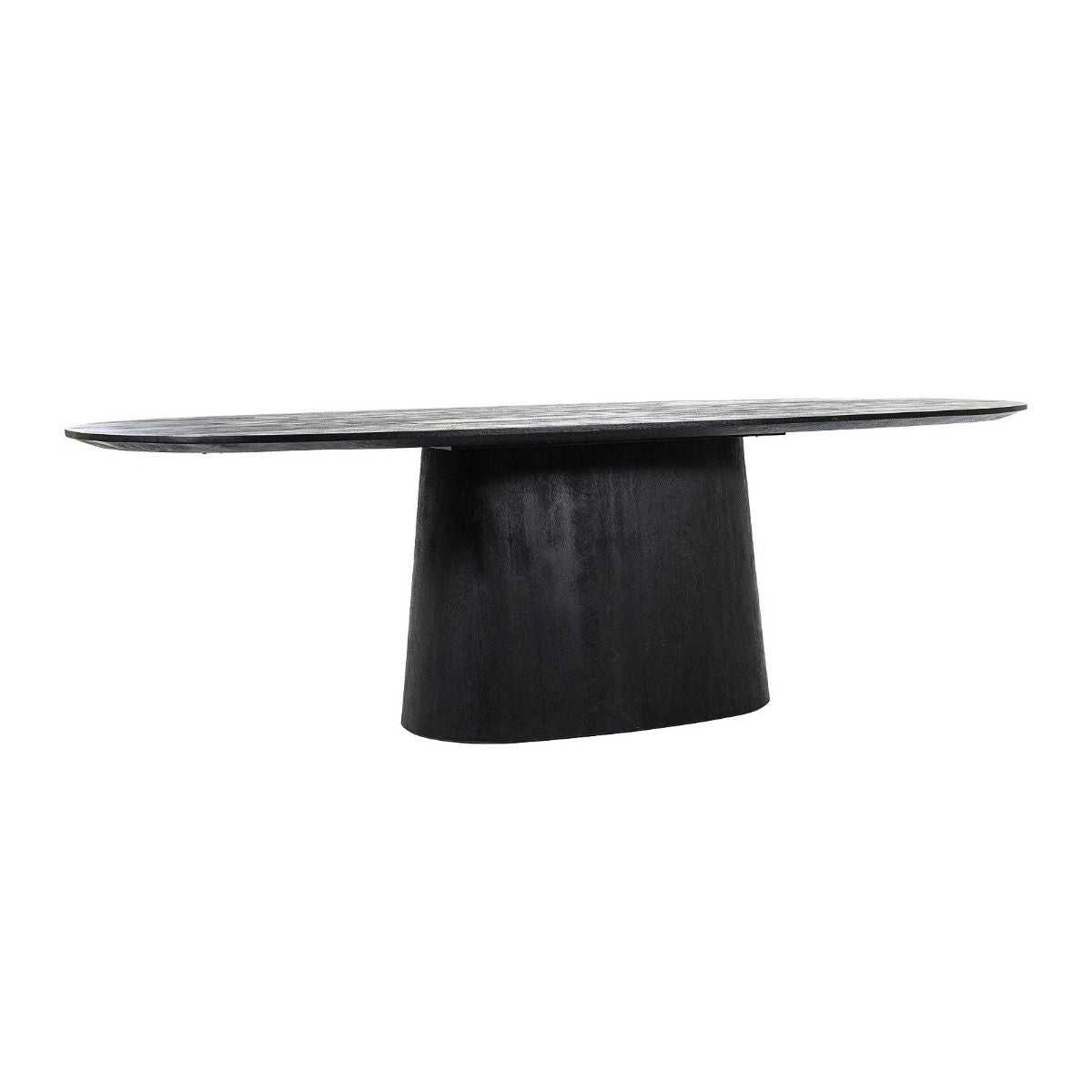 Eettafel Aron ovaal 300x110 - zwart