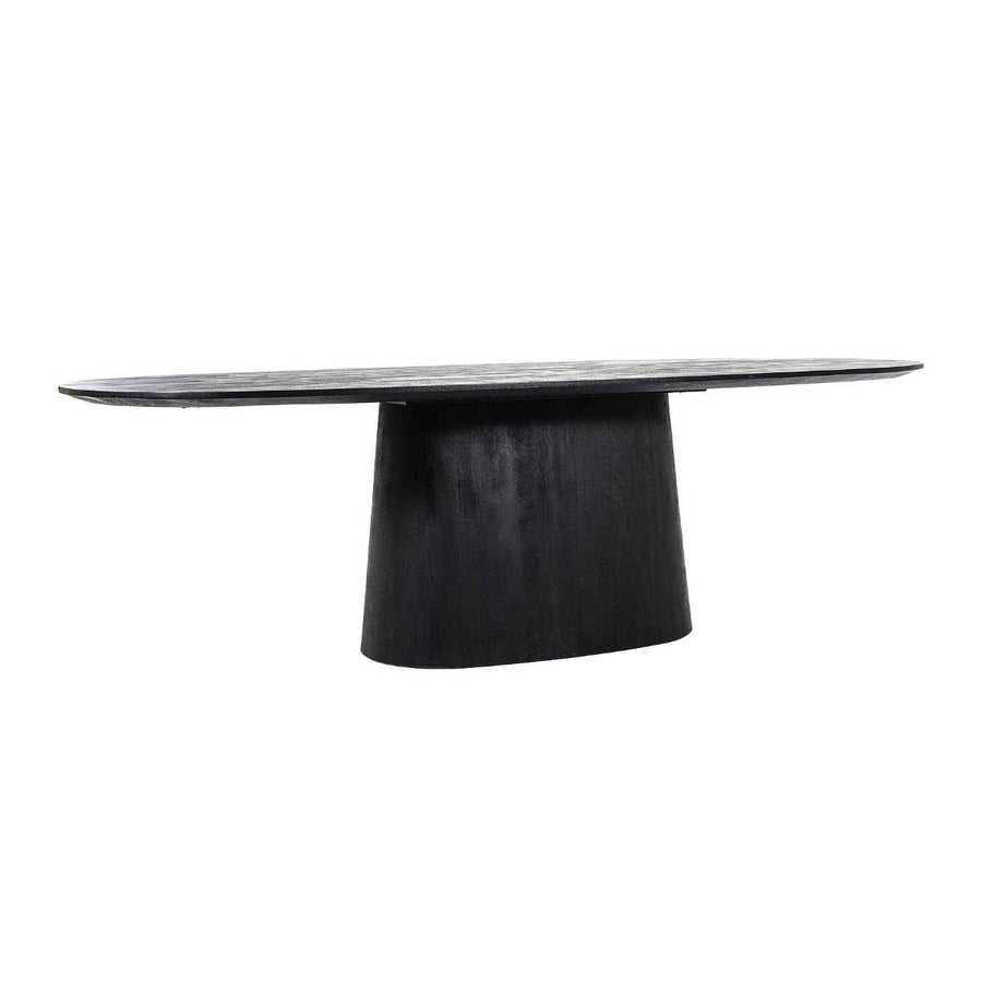 Eettafel Aron ovaal 300x110 - zwart