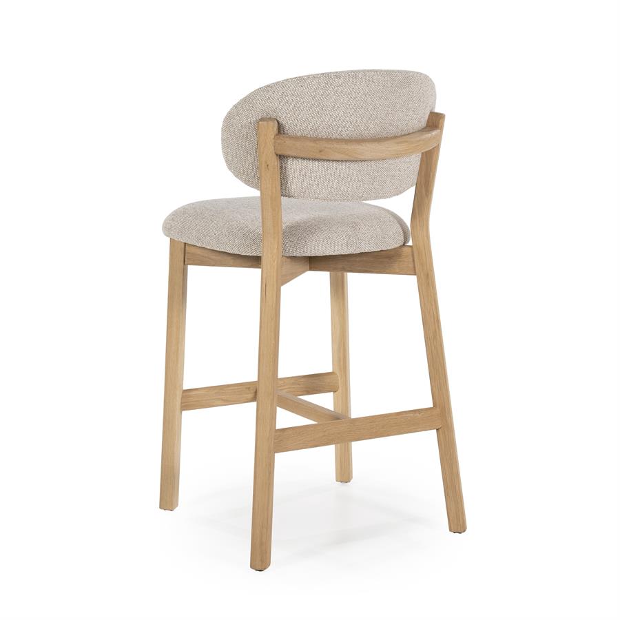 Barstoel Mikky naturel/taupe