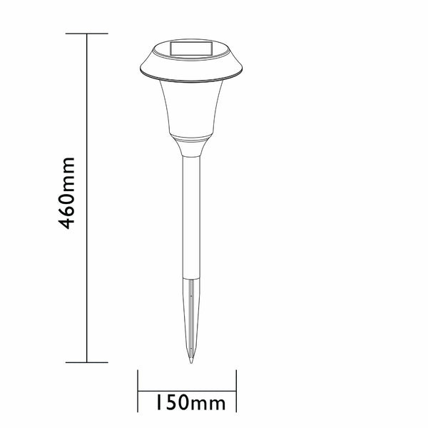 Hybrid Intelligent Solar Georgia 25LM Tuinlamp