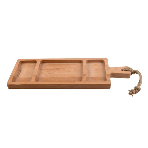 Beuken Serveerplank 3-vaks 49 x 18,5 x 2,5 cm