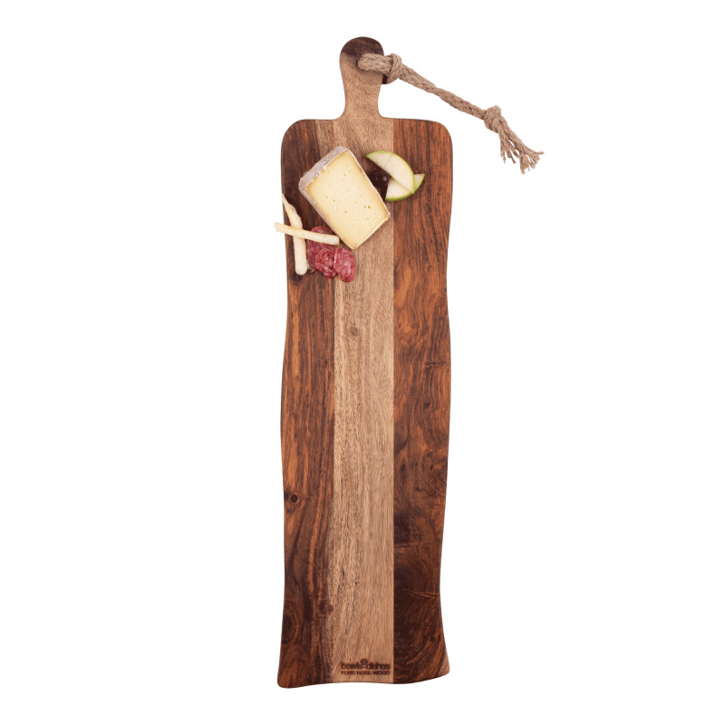 Pure Rose Wood Serveerplank rustiek met handvat 69 cm