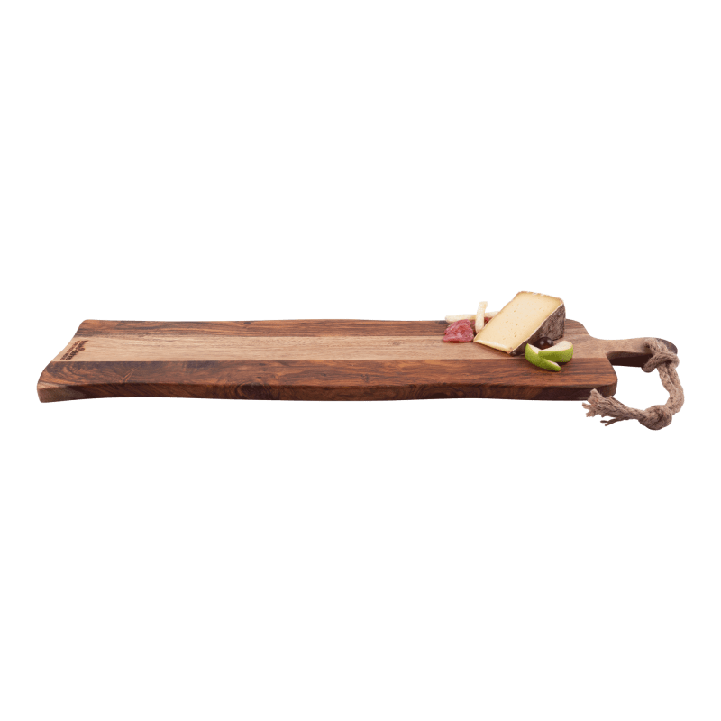 Pure Rose Wood Serveerplank rustiek met handvat 69 cm