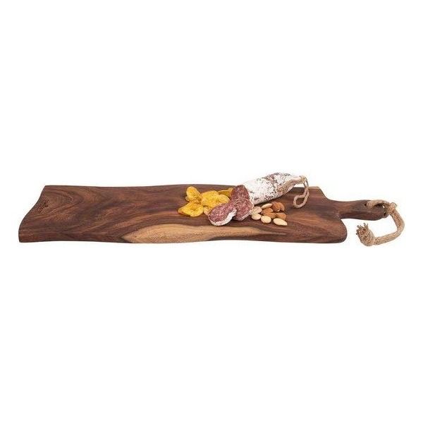 Pure Rose Wood Serveerplank rustiek met handvat 59 cm