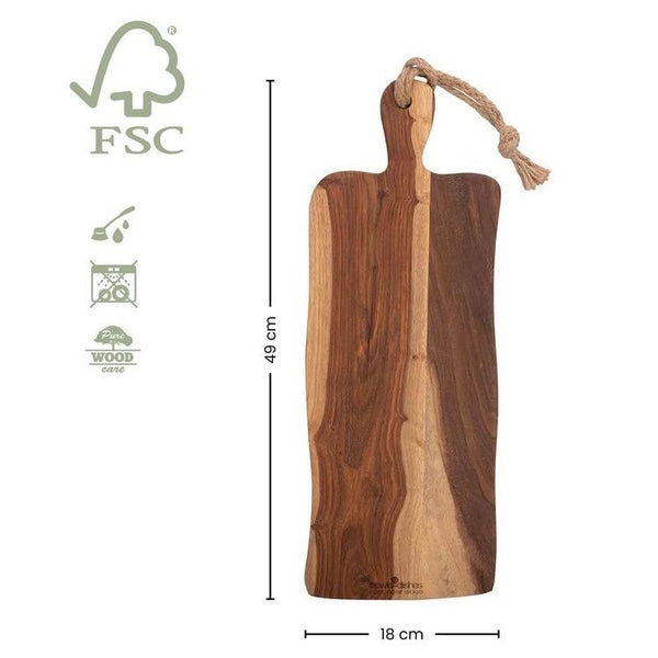 Seerveerplank Met  Handvat Rustiek49 Cm