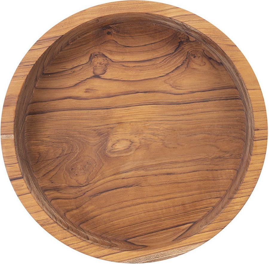 Pure Teak Wood Schaal Ø 30 x 7 cm
