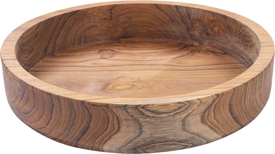 Pure Teak Wood Schaal Ø 30 x 7 cm