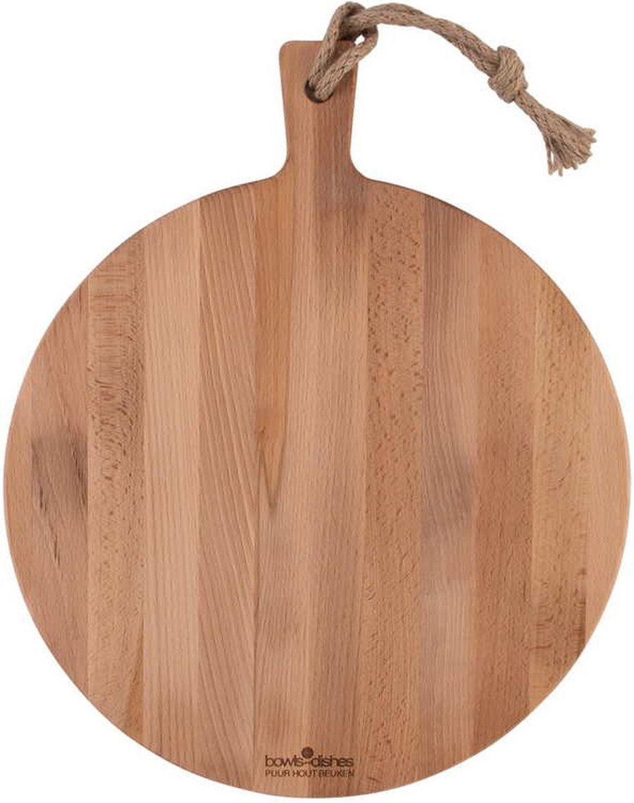 Beuken serveerplank rond 33 cm