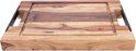 Pure Rose Wood Steakplank sapgoot en handvatten 35 x 25 cm