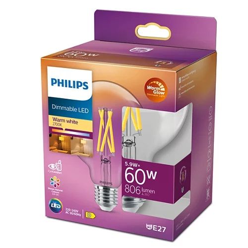 LED classic 60W G93 E27 CL WGD90 1PF/4