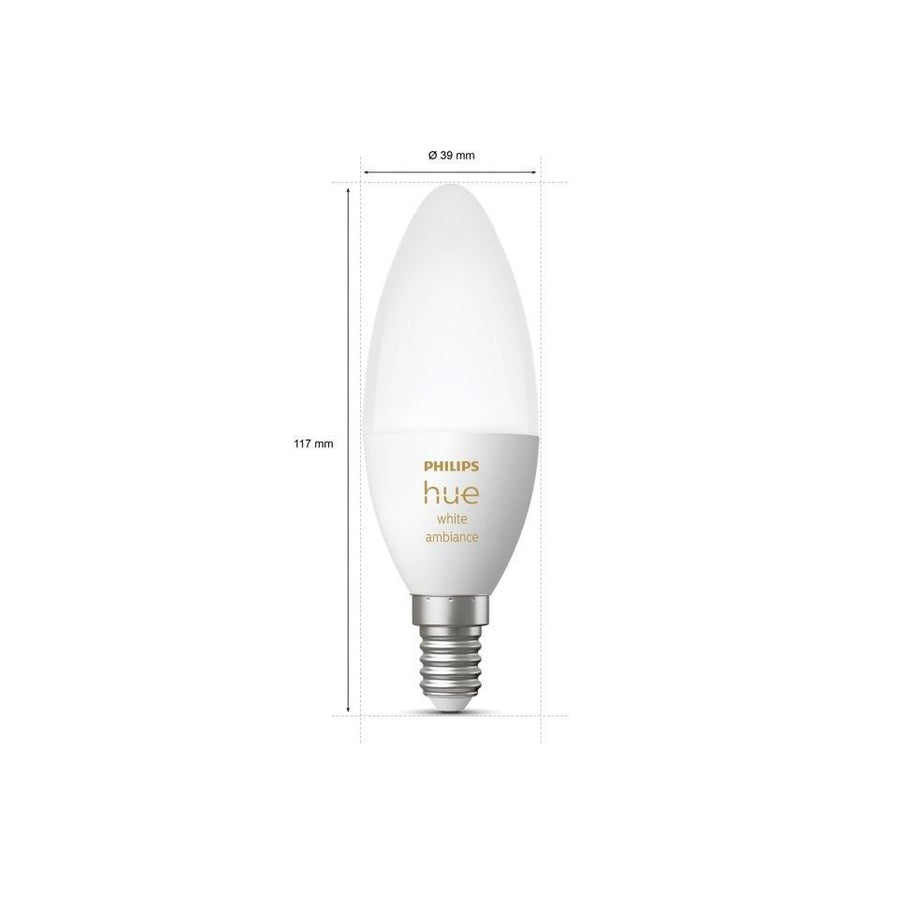 Philips HueWA 5.2W B39 E14 EU 2p