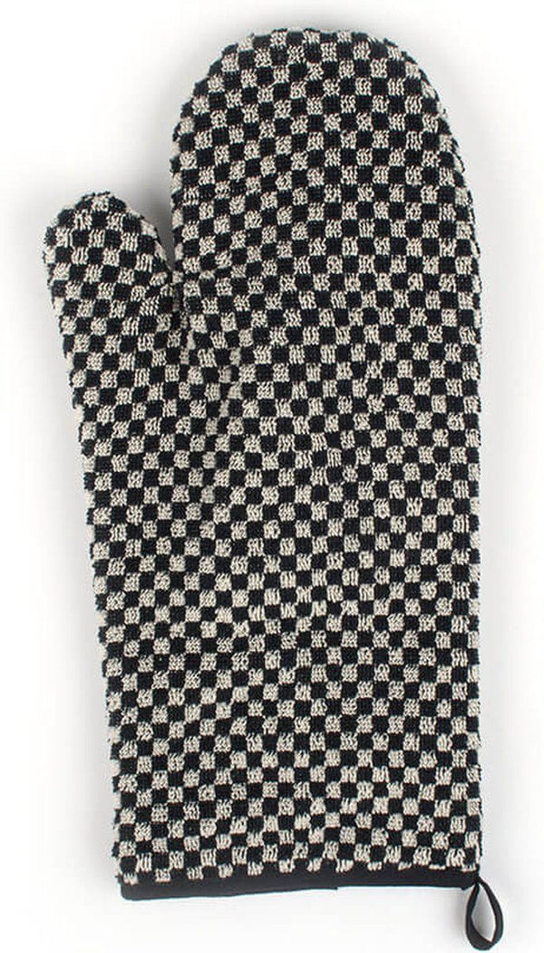 Oven glove Small Check Black