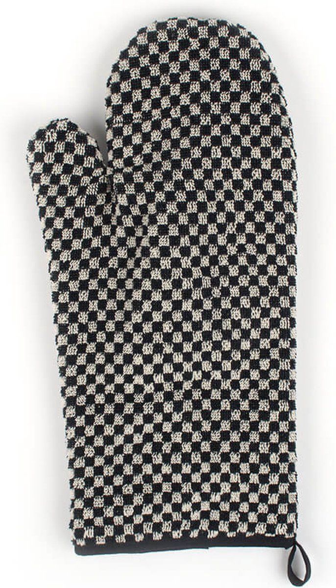 Oven glove Small Check Black