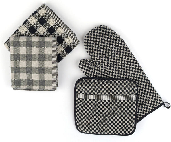 Potholder Small Check Black