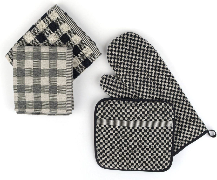 Potholder Small Check Black