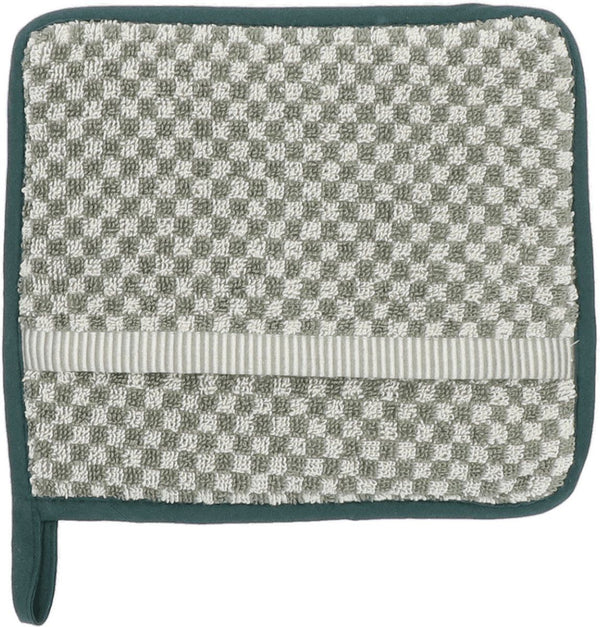Potholder Small Check Dark Green