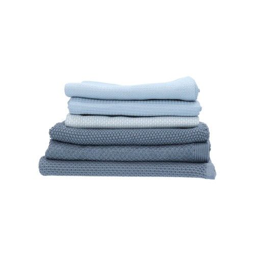 Keukendoek Jungle sea blue