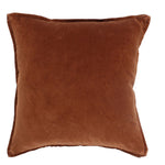 Kussen Fluweel 50x50cm Cognac