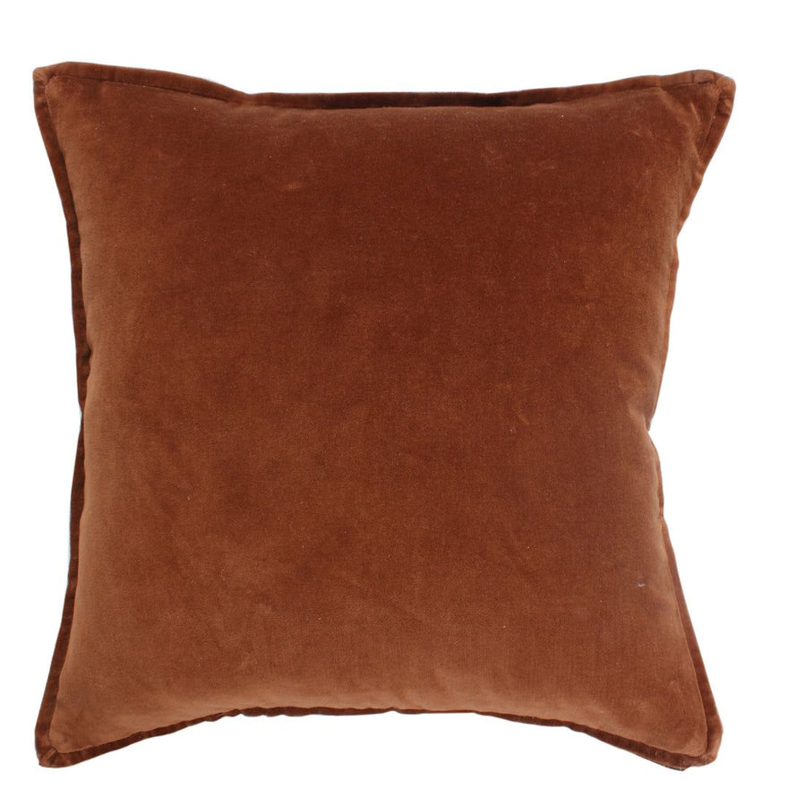 Kussen Fluweel 50x50cm Cognac