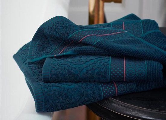 Pip Studio Soft Zellige Guest Towel Dark Blue