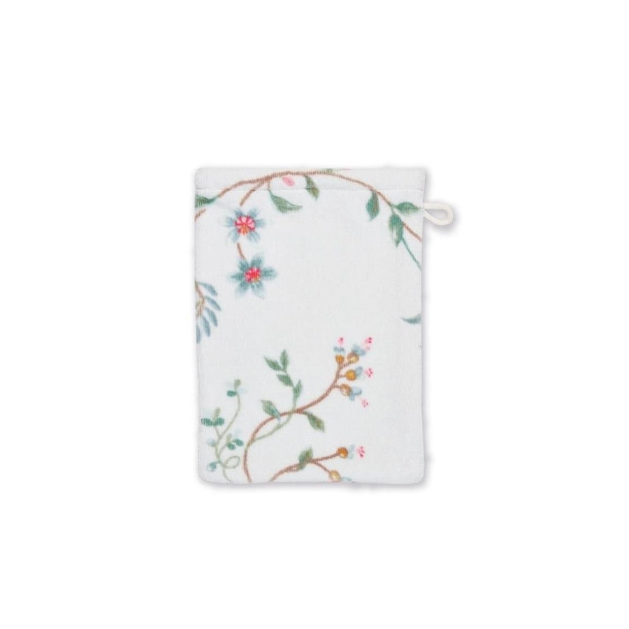 Pip Studio Les Fleurs Wash Cloth White