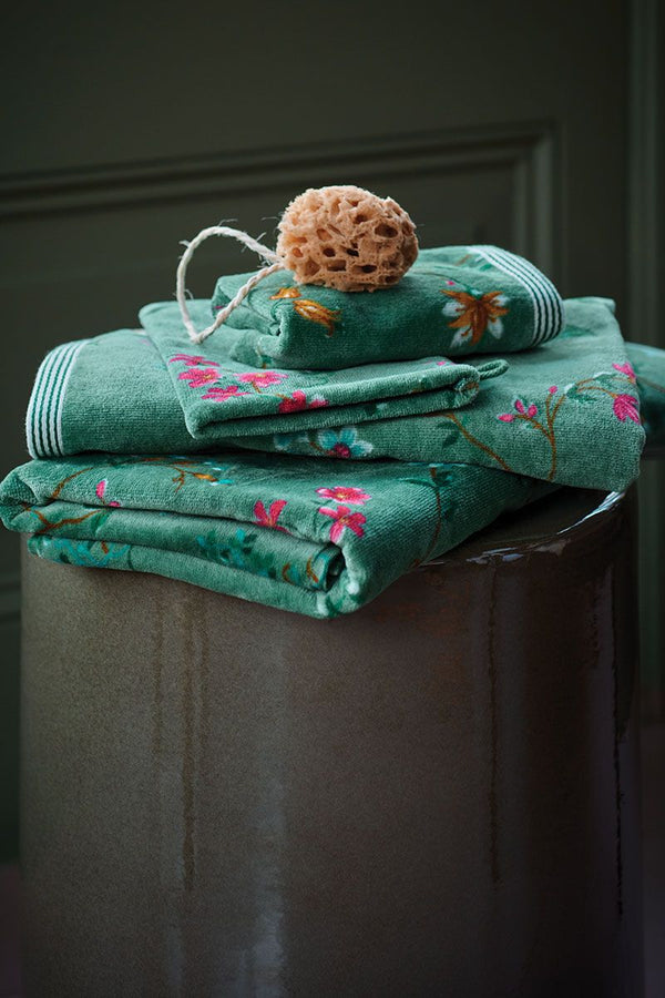 Pip Studio Les Fleurs Wash Cloth Green