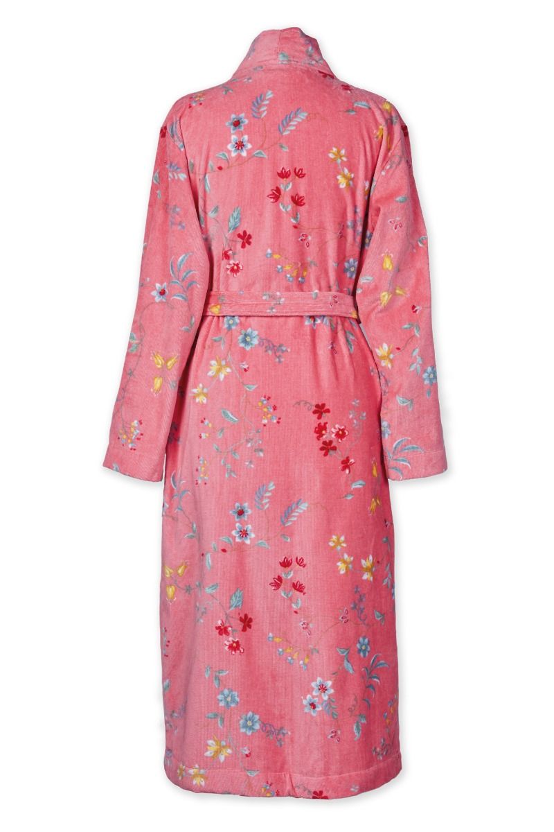Pip Studio Les Fleurs Bathrobe Pink