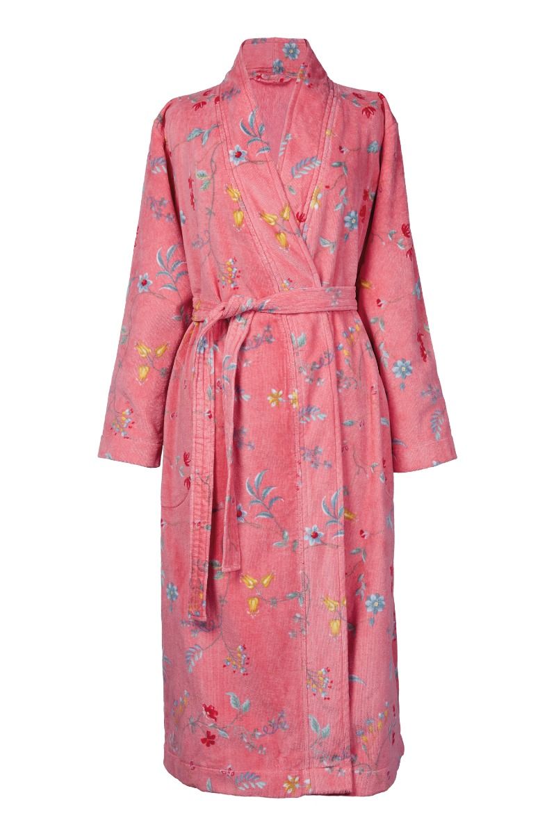 Pip Studio Les Fleurs Bathrobe Pink