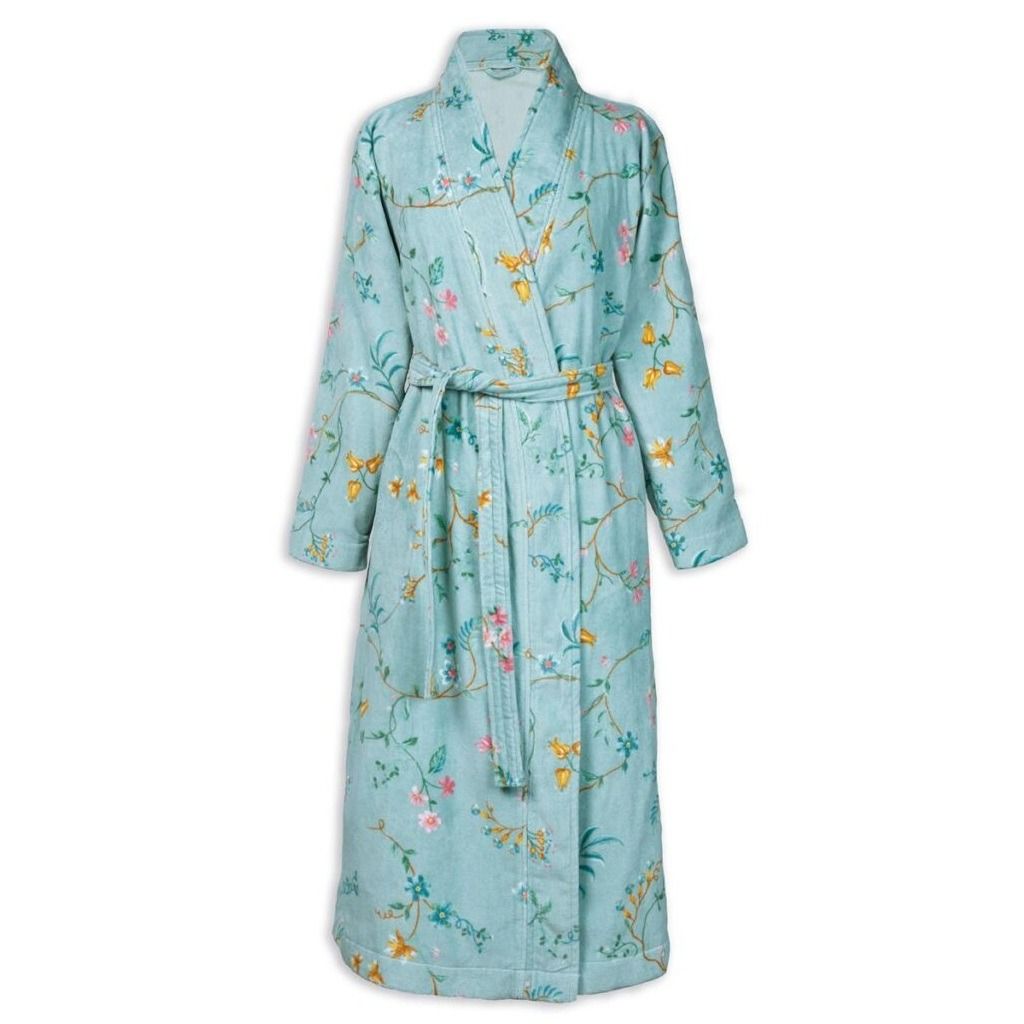 Pip Studio Les Fleurs Bathrobe Blue