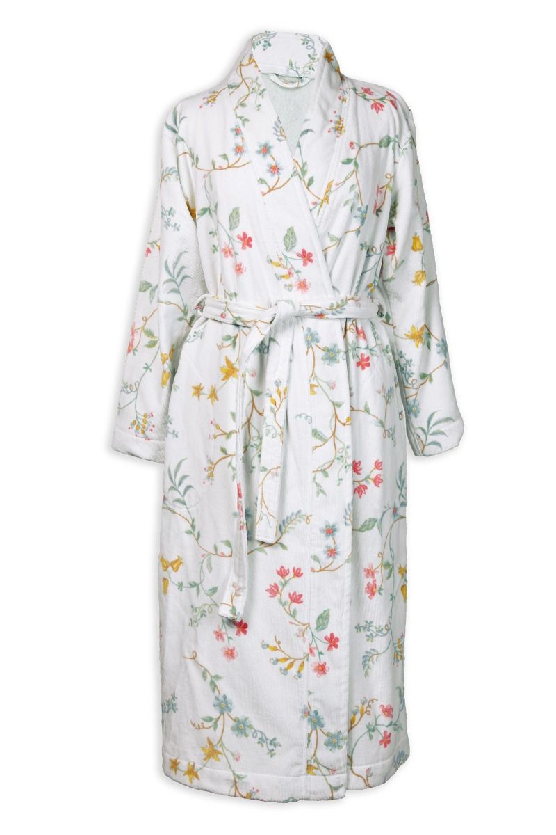 Pip Studio Les Fleurs Bathrobe White